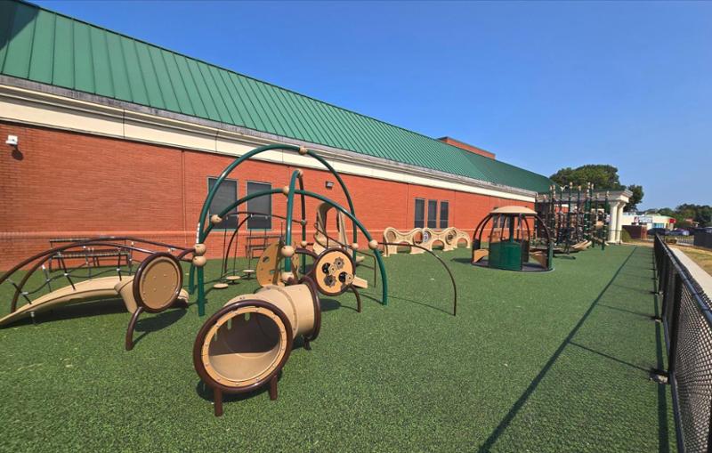 newly installed playground